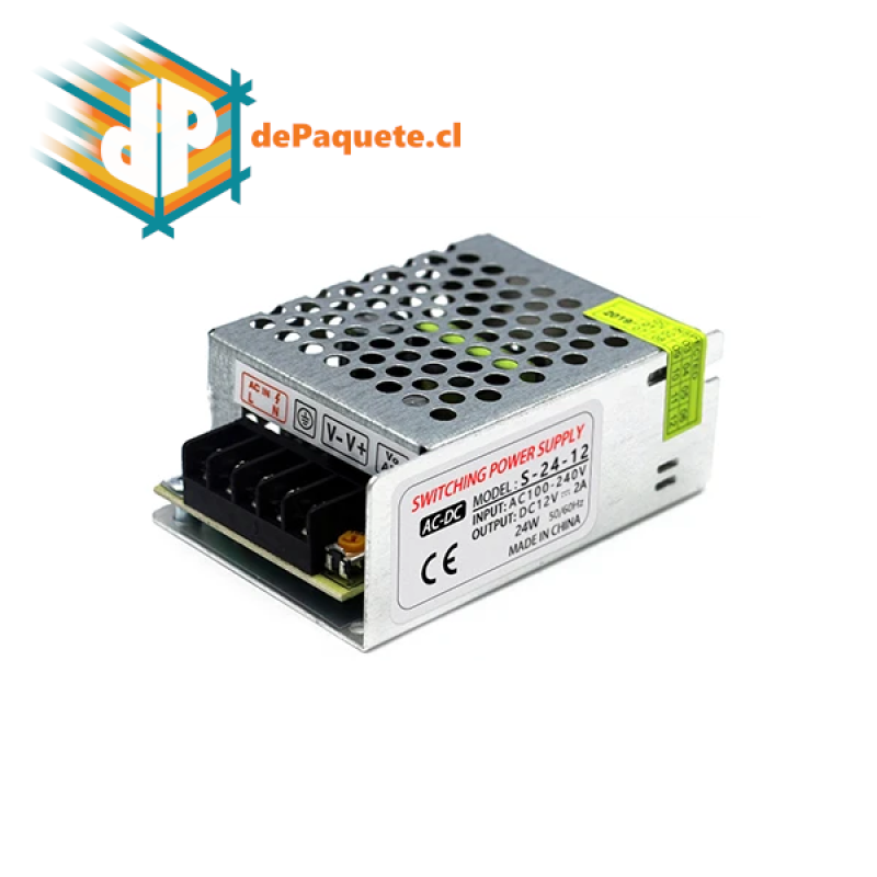 Fuente de poder 12V 2A Fuente de poder 12V 2A